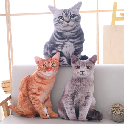 Cute Cat Plush Pillow